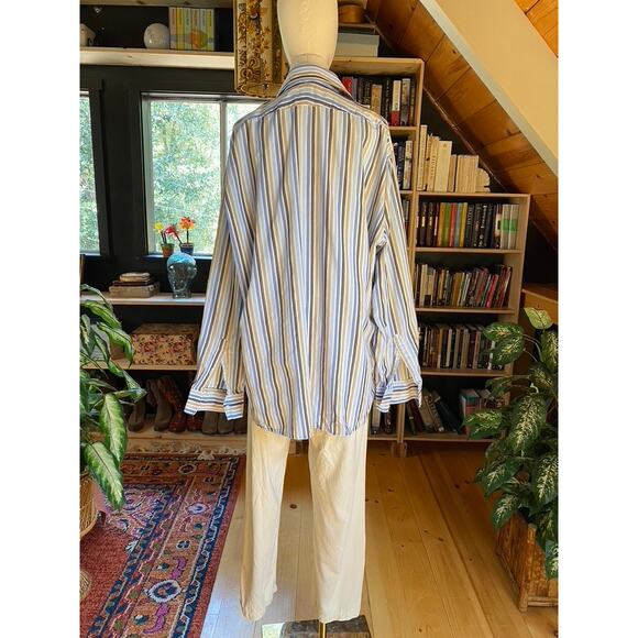 Burberry Shirt Blue Stripe - Picture 4 of 5